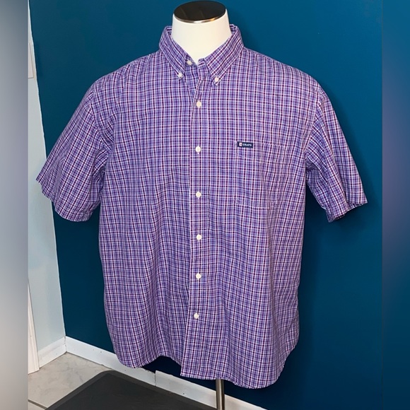CHAPS Easy Care Short Sleeve Mens Shirt - Picture 4 of 11